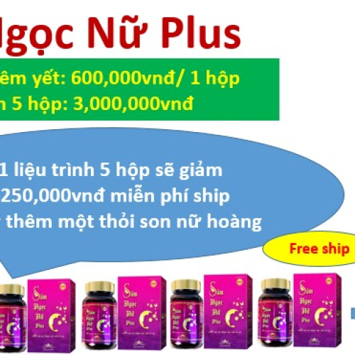 1 liệu trình 5 hộp Sâm Ngọc nữ Plus