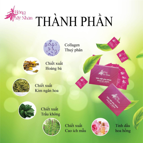 Viên đặt phụ khoa  Hồng mỹ nhân detox cobe